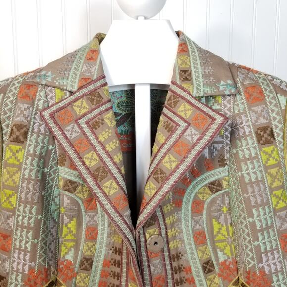 Coldwater Creek Art to Wear Embroidered Jacket 8P - Picture 5 of 10